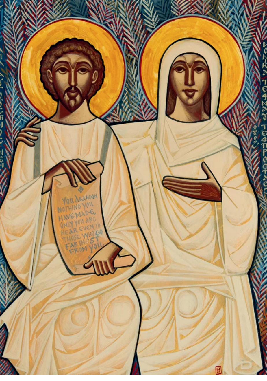 St Augustine accompanied by St Monica